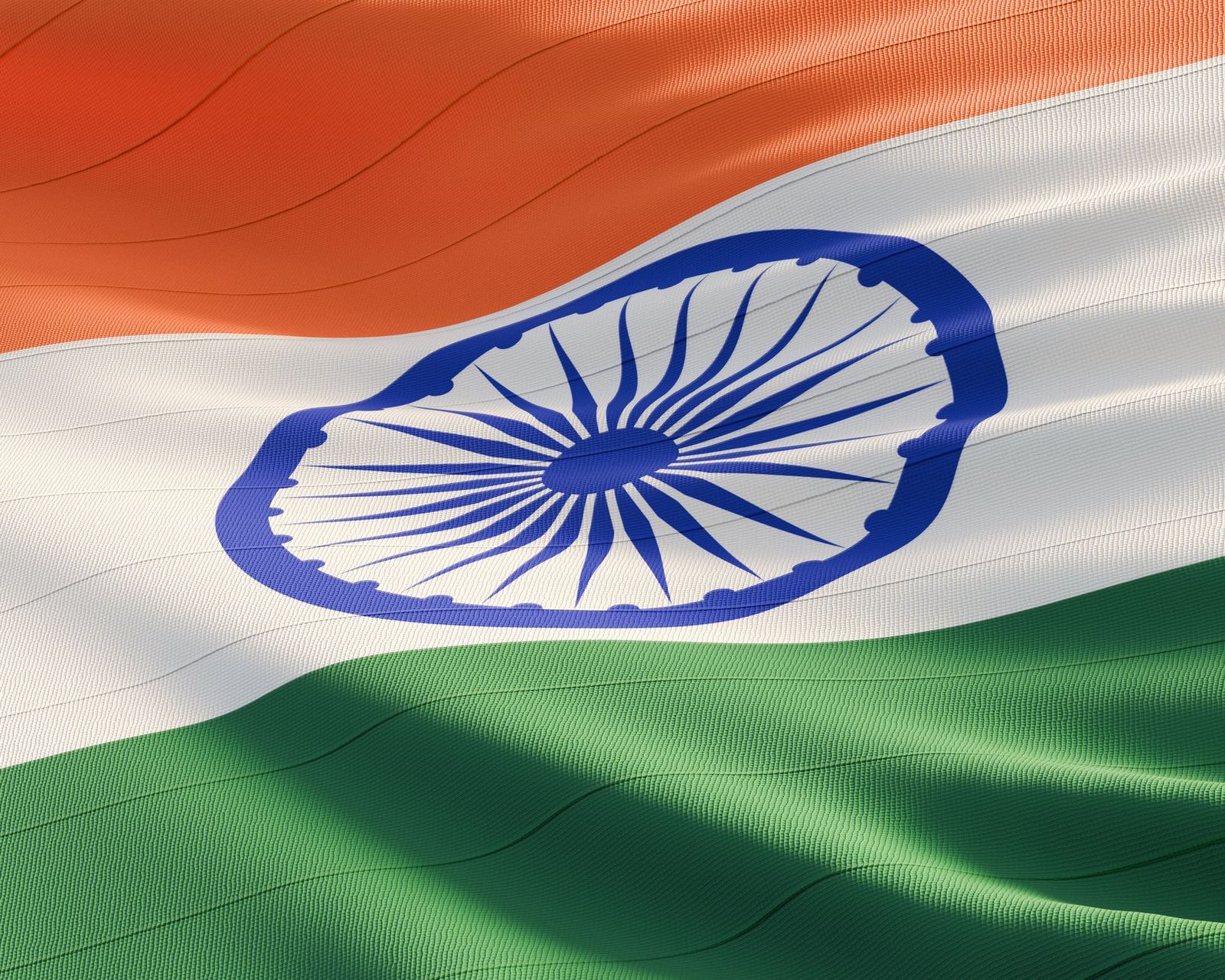 High-quality image of the Indian national flag with vibrant colors and Ashoka Chakra.